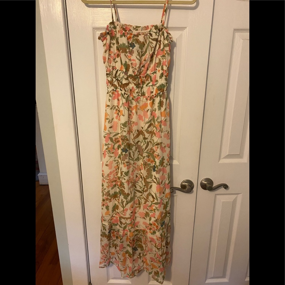 Lost & Wander Wildflowers Summer Chiffon Maxi Dress NWT